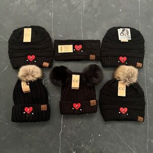 Bad Bunny Un Verano Sin Ti Embroidered Heart C.C Adult Beanies, Bad Bunny Gift